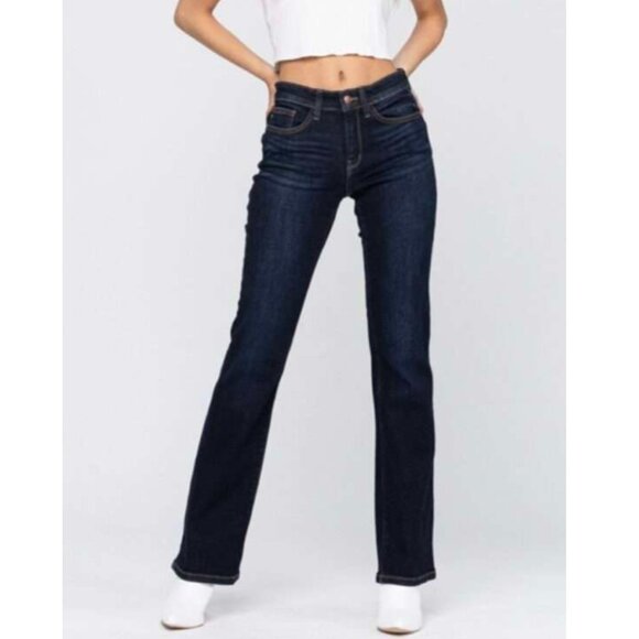 Judy Blue Mid Rise Bootcut Jean Size 5/27 - Picture 1 of 10
